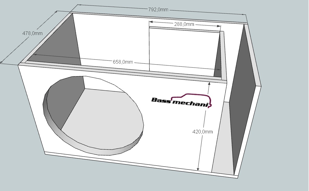 Схема короба под сабвуфер