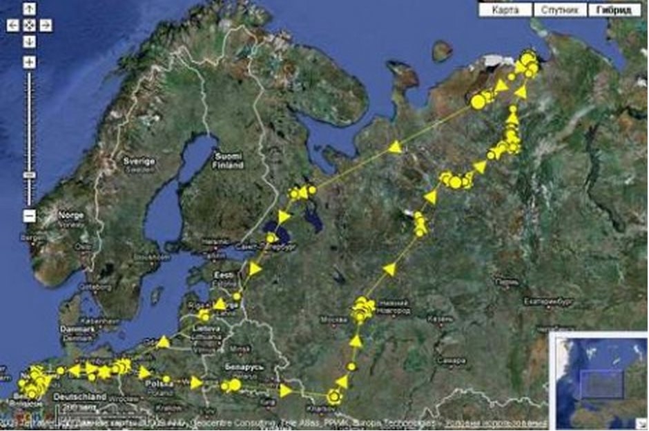 Карта перелета гусей весной по россии