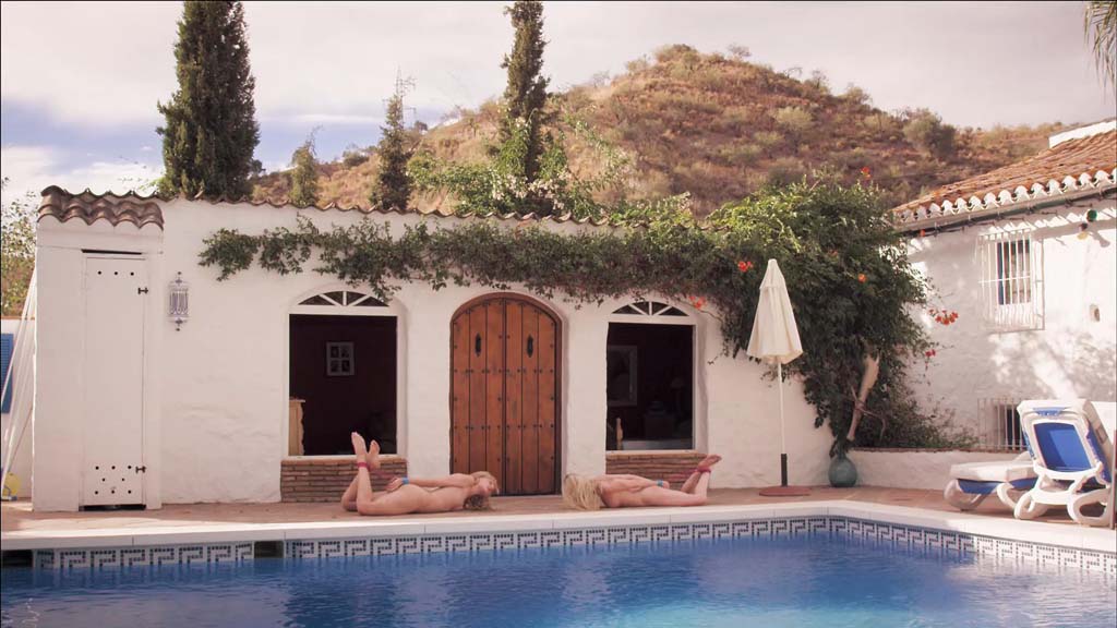 Two Girls Hogtied Poolside